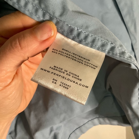 Penfield Jacket Womens Large Trailwear Hudson Waxcloth Blue‎ Hiking - Picture 5 of 16